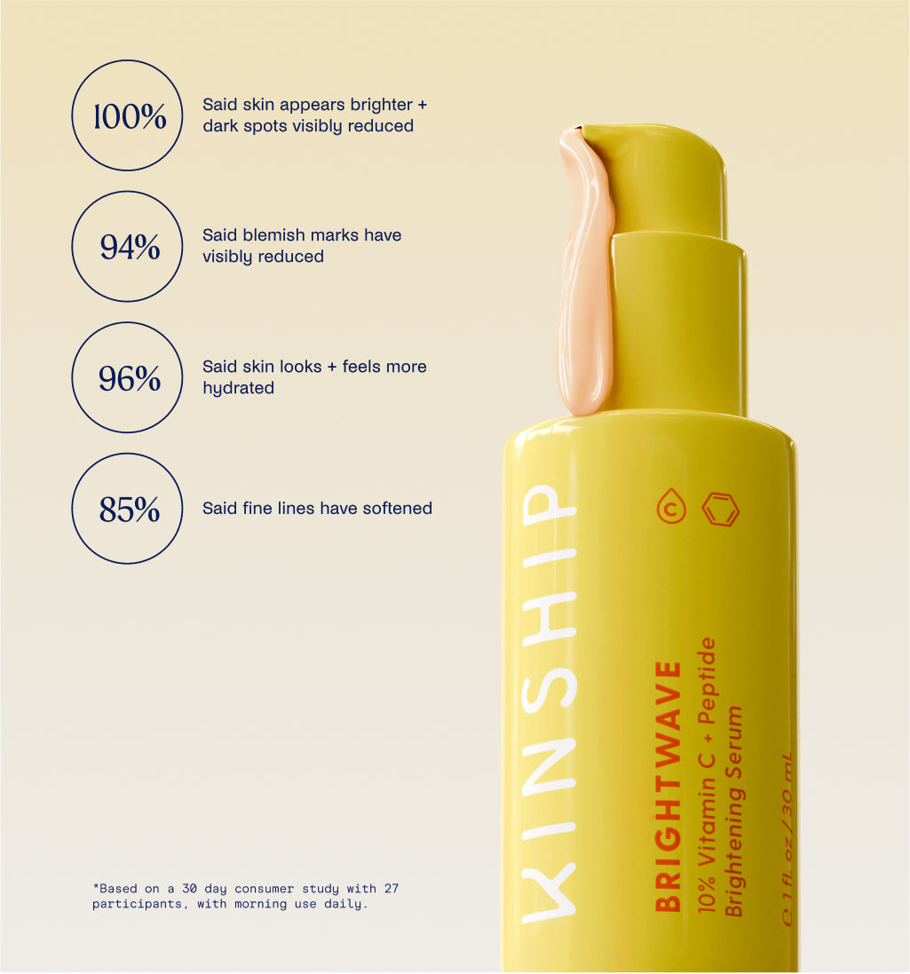 Brightwave - 10% Vitamin C + Peptide Brightening Serum | Kinship